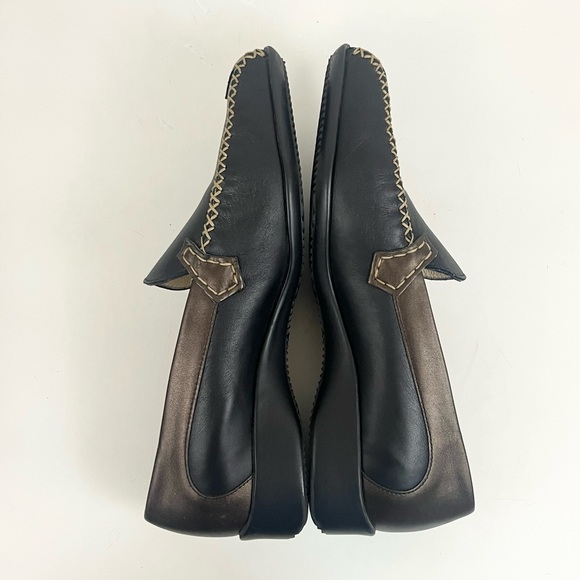 Leather Hand Stitched ARA MOCCASINS Made In Germany Driving Loafers Size 7.5 - Picture 8 of 16